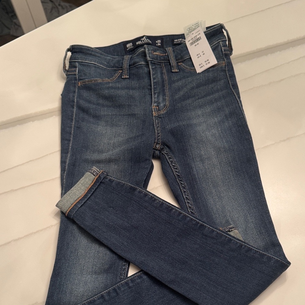 Hollister Dark Blue Women's Skinny Jeans